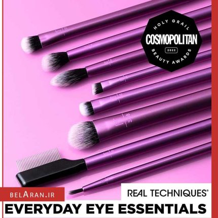 براش سایه چشم ریل تکنیک ست 8 عددی-خرید لوازم آرایش اورجینال بلاران Real Techniques Everyday Eye Essentials Brush Set