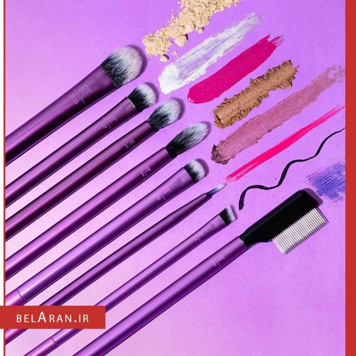 براش سایه چشم ریل تکنیک ست 8 عددی-خرید لوازم آرایش اورجینال بلاران Real Techniques Everyday Eye Essentials Brush Set