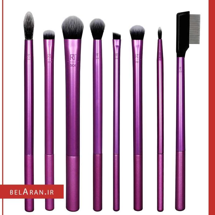 براش سایه چشم ریل تکنیک ست 8 عددی-خرید لوازم آرایش اورجینال بلاران Real Techniques Everyday Eye Essentials Brush Set