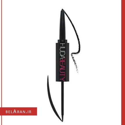 خط چشم دوطرفه هدی بیوتی لایف لاینر-خرید لوازم آرایش اورجینال بلاران Huda Beauty life liner duo pencil & liquid eyeliner double embout crayon & liquid
