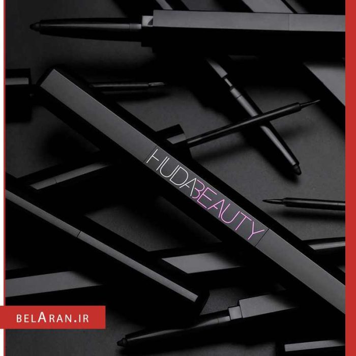 خط چشم دوطرفه هدی بیوتی لایف لاینر-خرید لوازم آرایش اورجینال بلاران Huda Beauty life liner duo pencil & liquid eyeliner double embout crayon & liquid