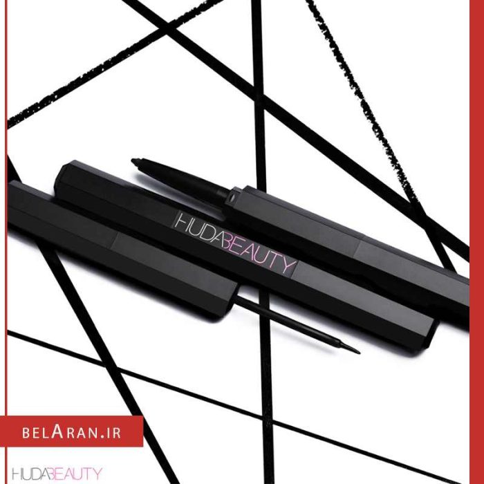 خط چشم دوطرفه هدی بیوتی لایف لاینر-خرید لوازم آرایش اورجینال بلاران Huda Beauty life liner duo pencil & liquid eyeliner double embout crayon & liquid
