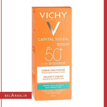 ضدآفتاب ویشی SPF50 فلویید-خرید لوازم آرایش اورجینال-بلاران VICHY CAPITAL SOLEIL EMULSION TEINTEE ANTI BRILLANCE SPF50 50ML & vichy capital soleil velvety cream skin perfecting normal