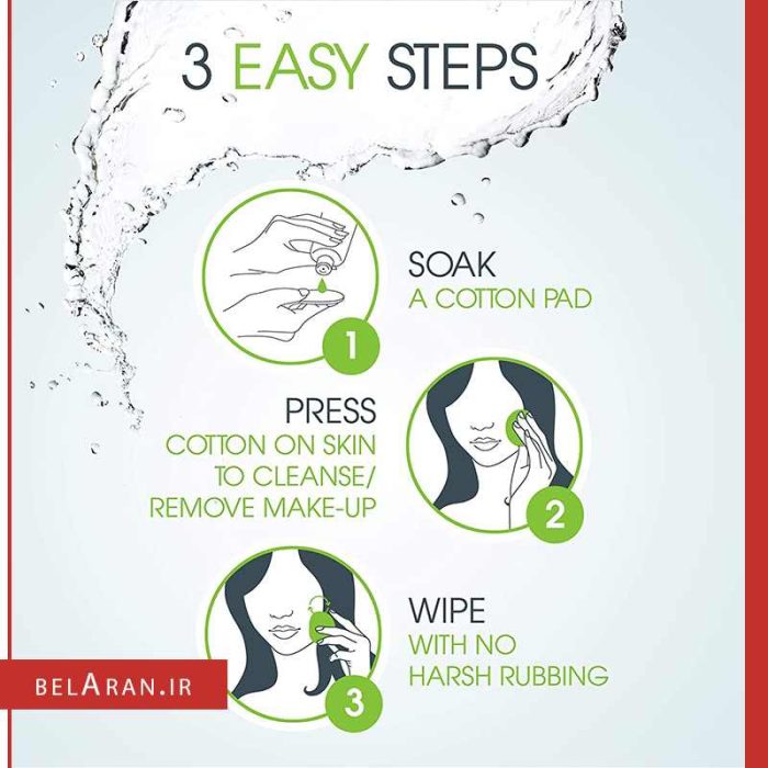 میسلاور پوست چرب و مستعد آکنه بایودرما-خرید لوازم آرایش اورجینال بلاران Bioderma Sebium H2O Purifying Micellar Cleansing Water and Makeup Removing Solution for Combination to Oily Skin
