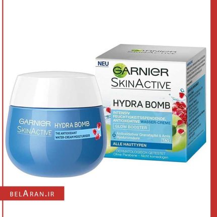 بمب آبرسان انار گارنیر-خرید لوازم آرایش اورجینال بلاران Garnier Hydra Bomb Super-Recharging Gel-Cream