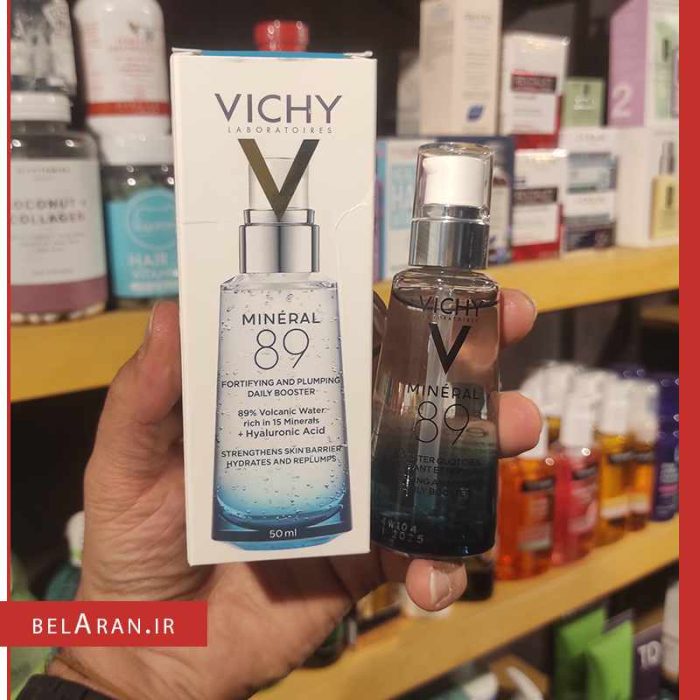 سرم آبرسان ویشی مدل مینرال 89-محصولات ویشی-لوازم آرایش اورجینال-بلاران Vichy Mineral 89 Hydrating Hyaluronic Acid Serum and Daily Face Moisturizer 50ml-belaran