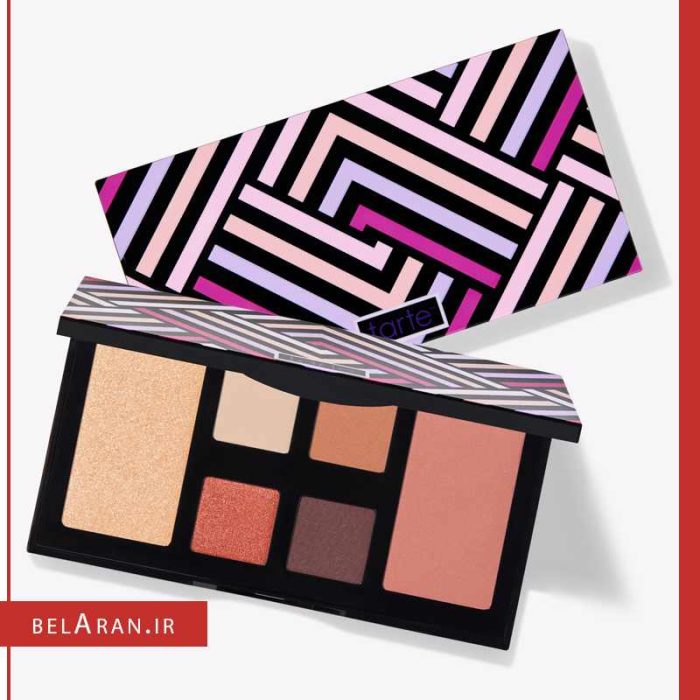 پالت سایه تارت (رژگونه - سایه - هایلایتر)-خرید لوازم آرایش اورجینال بلاران Tarte Everyday Neutrals Eye & Cheek palette makeup