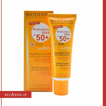 کرم ضدآفتاب رنگی آکوا فلوئید بایودرما-لوازم آرایش اورجینال بلاران Bioderma Photoderm MAX 50 + Anti-Shine Aquafluid 40ml
