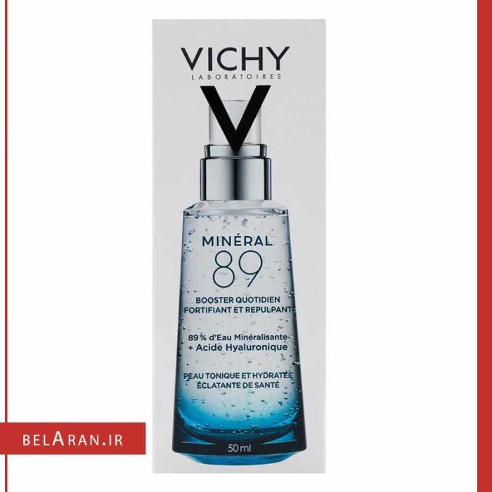 سرم آبرسان ویشی مدل مینرال 89-خرید لوازم آرایش اورجینال بلاران Vichy Mineral 89 Hydrating Hyaluronic Acid Serum and Daily Face Moisturizer 50ml