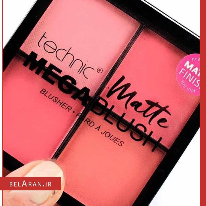 پالت رژگونه مگا بلاش تکنیک-محصولات تکنیک-لوازم آرایش اورجینال-بلاران TECHNIC MATTE MEGA BLUSH-belaran