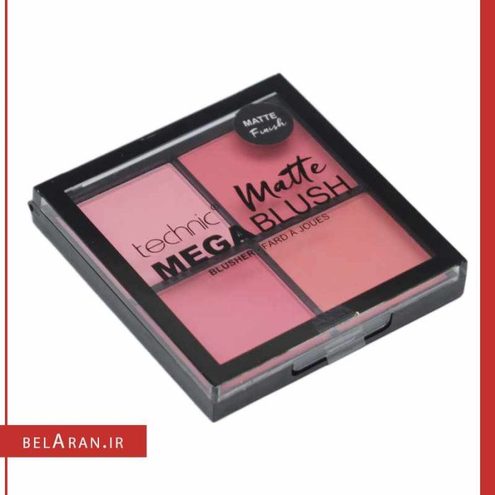 پالت رژگونه مگا بلاش تکنیک-محصولات تکنیک-لوازم آرایش اورجینال-بلاران TECHNIC MATTE MEGA BLUSH-belaran