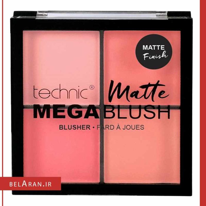 پالت رژگونه مگا بلاش تکنیک-محصولات تکنیک-لوازم آرایش اورجینال-بلاران TECHNIC MATTE MEGA BLUSH-belaran
