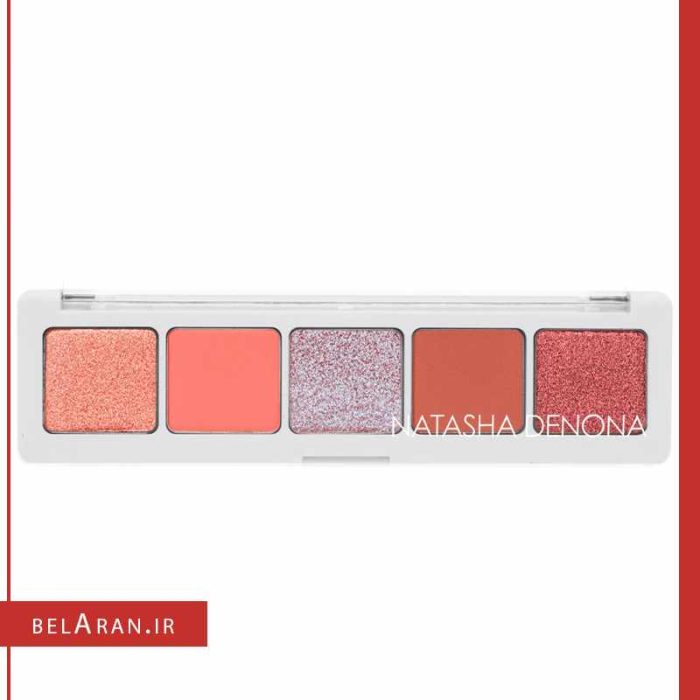 پالت سایه چشم ناتاشا دنونا-محصولات ناتاشا-لوازم آرایش اورجینال-بلاران Natasha Denona Coral Eyeshadow Palette 5 Review & Swatches-belaran