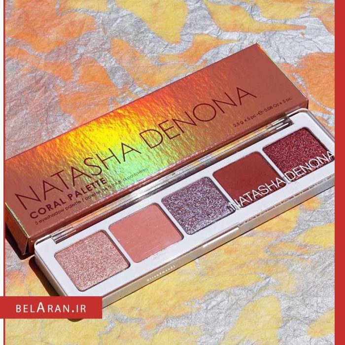 پالت سایه چشم ناتاشا دنونا-محصولات ناتاشا-لوازم آرایش اورجینال-بلاران Natasha Denona Coral Eyeshadow Palette 5 Review & Swatches-belaran
