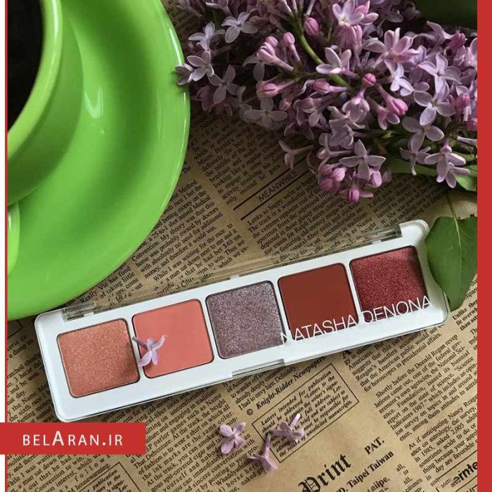 پالت سایه چشم ناتاشا دنونا-محصولات ناتاشا-لوازم آرایش اورجینال-بلاران Natasha Denona Coral Eyeshadow Palette 5 Review & Swatches-belaran