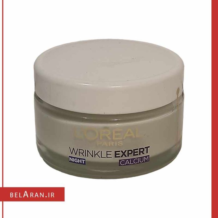 کرم ضد چروک لورال بالای 55 سال-محصولات لورال-لوازم آرایش اورجینال-بلاران Loreal Paris Wrinkle Expert Anti Wrinkle Densifying Cream Night Calcium+55-belaran