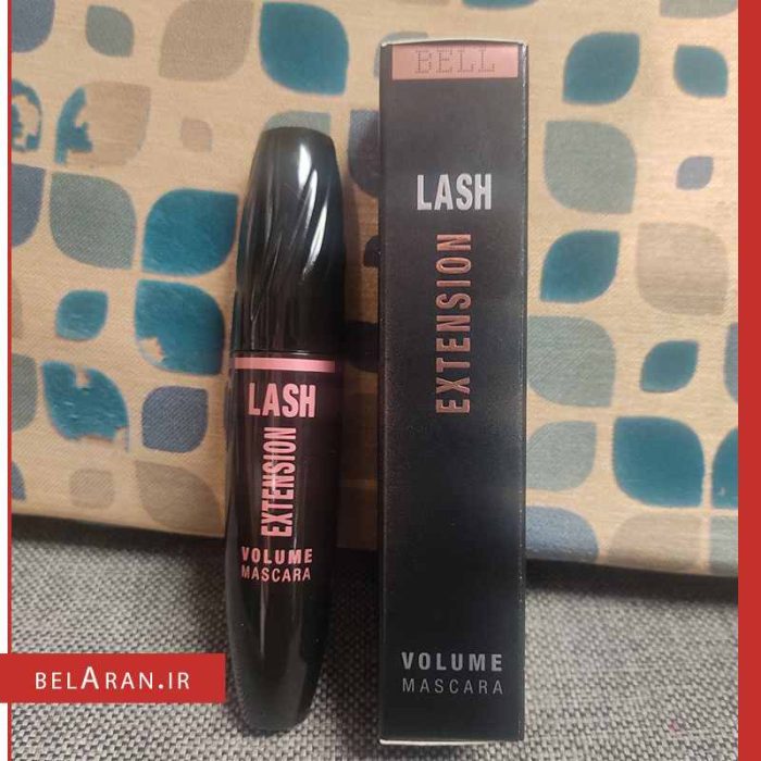ریمل حجم دهنده بل مدل اکستنشن لش-محصولات بل-لوازم آرایش اورجینال-بلاران bell lash extension volume mascara black-belaran