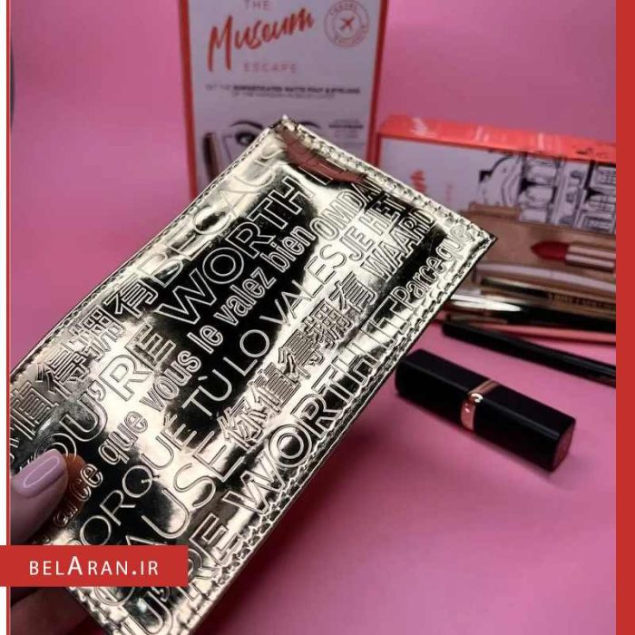 ست میکاپ لورال-محصولات لورال-لوازم آرایش اورجینال-بلاران L'Oreal Paris Museum Escape Set (mascara/10.7ml + eye/liner/1ml + lip/stick/4.5ml + bag)-belaran