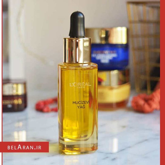 سرم صورت روغن معجزه لورال-محصولات لورال-خرید لوازم آرایش اورجینال-بلاران Loreal Paris Miraculous Oil Daily Face Care Oil 30ml belaran
