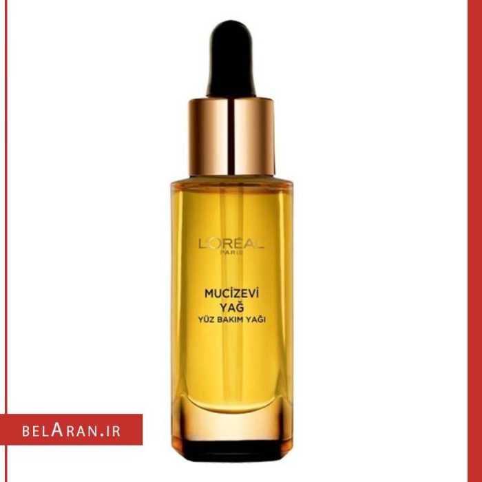 سرم صورت روغن معجزه لورال-محصولات لورال-خرید لوازم آرایش اورجینال-بلاران Loreal Paris Miraculous Oil Daily Face Care Oil 30ml belaran
