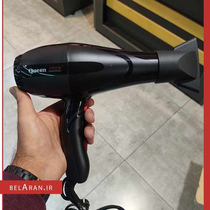 سشوار 2200 وات مدل HD422 کوئین پرومکس -محصولات کوئین-لوازم آرایش اورجینال-بلاران Queen salon expert HD422 Professional performance 2200w-BELARAN