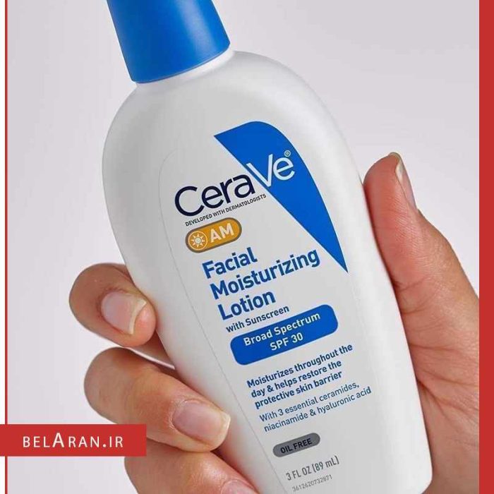 لوسیون ضدآفتاب و آبرسان سراوی-خرید ضدآفتاب سراوی-لوازم آرایش اورجینال-بلاران CeraVe AM Locion hidratante facial SPF 30 belaran