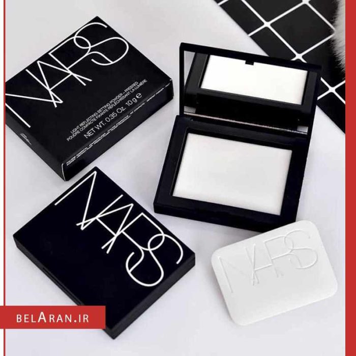 پودر فیکس بدون رنگ نارس-محصولات نارس-لوازم آرایش اورجینال-بلاران nars Light Reflecting Setting Powder Pressed poudre compact fixante reflechis sant la lumere-belaran