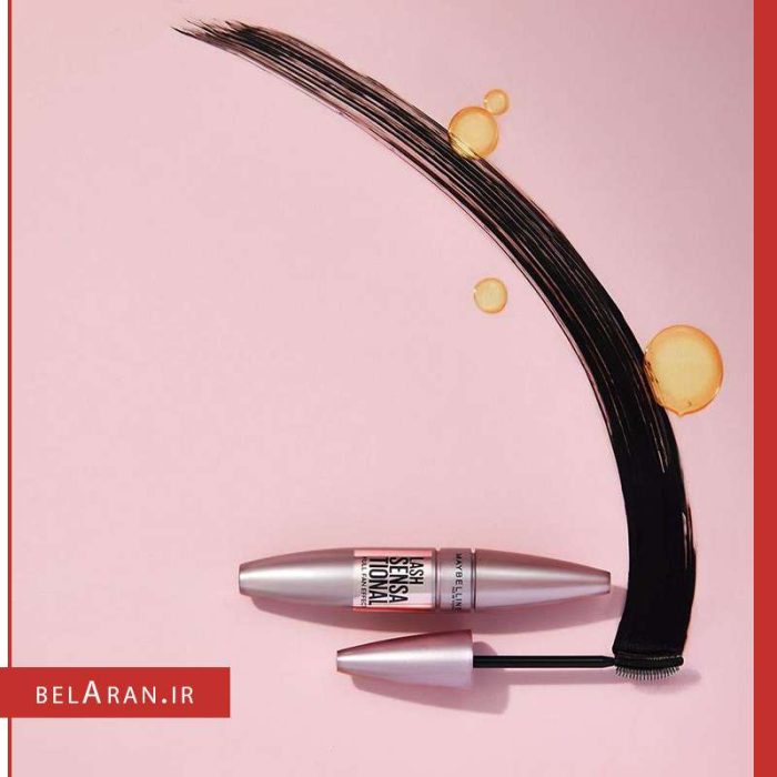 ریمل لش سنشیال میبلین-محصولات میبلین-خرید لوازم آرایش اورجینال-بلاران maybelline lash sensational mascara full fan effect very black belaran