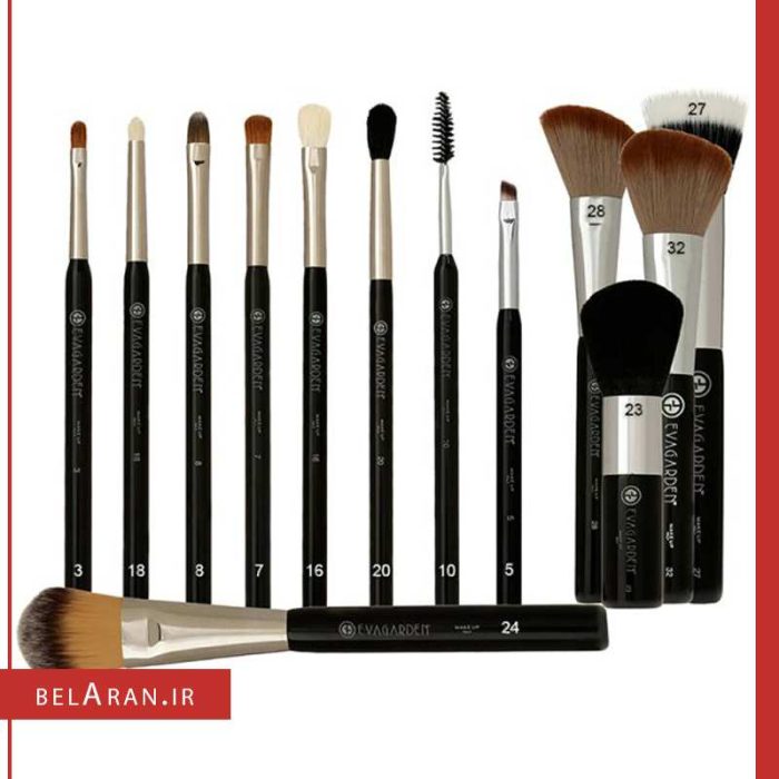 ست براش اواگاردن-محصولات اواگاردن-خرید لوازم آرایش اورجینال-بلاران brush set evagarden make up belaran