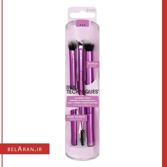 ست براش چشم و ابرو ریل تکنیک-محصولات ریل تکنیک-خرید لوازم آرایش اورجینال-بلاران REAL TECHNIQUES Dual Ended Brow set Brush 1529 belaran