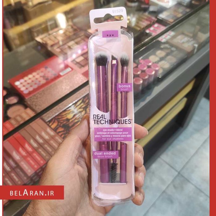 ست براش چشم و ابرو ریل تکنیک-محصولات ریل تکنیک-خرید لوازم آرایش اورجینال-بلاران REAL TECHNIQUES Dual Ended Brow set Brush 1529 belaran