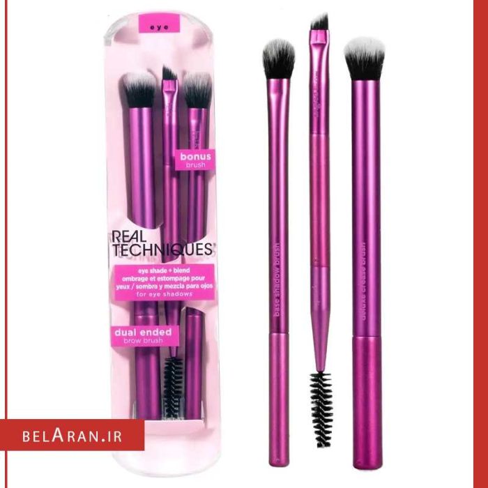 ست براش چشم و ابرو ریل تکنیک-محصولات ریل تکنیک-خرید لوازم آرایش اورجینال-بلاران REAL TECHNIQUES Dual Ended Brow set Brush 1529 belaran