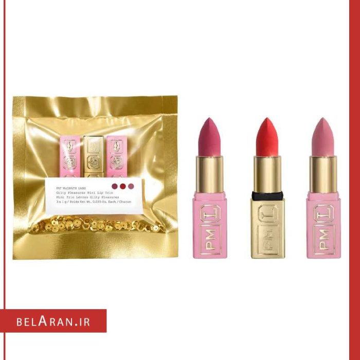 ست رژلب پت مک گرث-محصولات پت مک گرث-خرید لوازم آرایش اورجینال-بلاران Pat McGrath Gilty Pleasures Mini Lip Trio Set 3 Lipsticks belaran