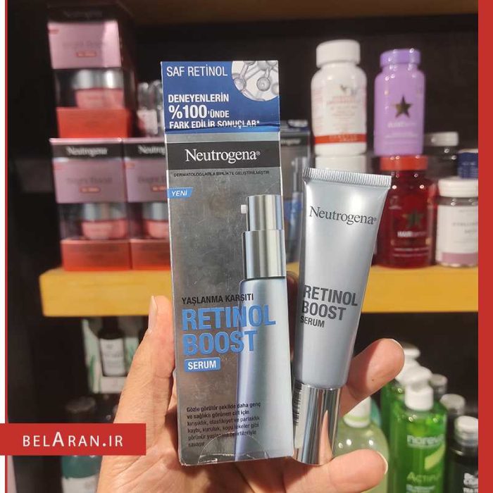 سرم رتینول بوست نوتروژینا-محصولات نوتروژینا-خرید لوازم آرایش اورجینال-بلاران Neutrogena Retinol Boost Serum belaran