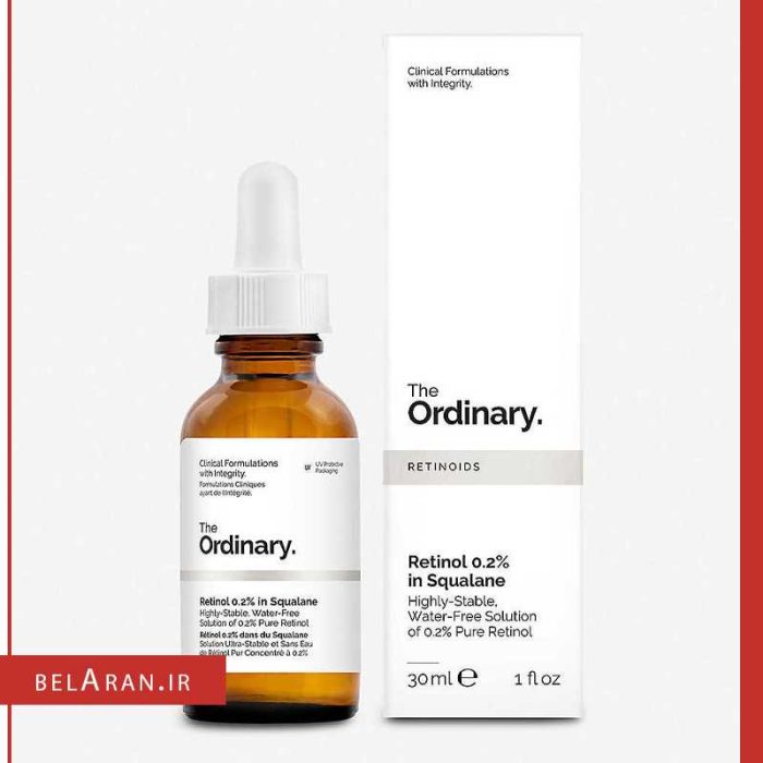 سرم رتیونل 2 درصد اوردینری_محصولات اوردینری-خرید لوازم آرایش اورجینال-بلاران The Ordinary Retinol In Squalane 0.2% belaran