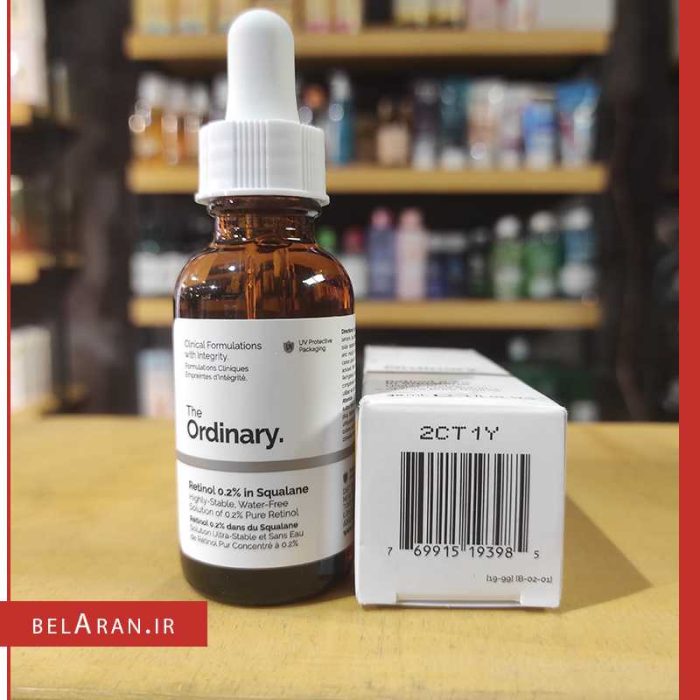 سرم رتیونل 2 درصد اوردینری_محصولات اوردینری-خرید لوازم آرایش اورجینال-بلاران The Ordinary Retinol In Squalane 0.2% belaran