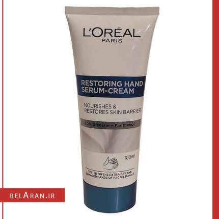 سرم کرم دست لورال-محصولات لورال اورجینال-خرید لوازم آرایش اورجینال-بلاران loreal restoring hand serum cream belaran