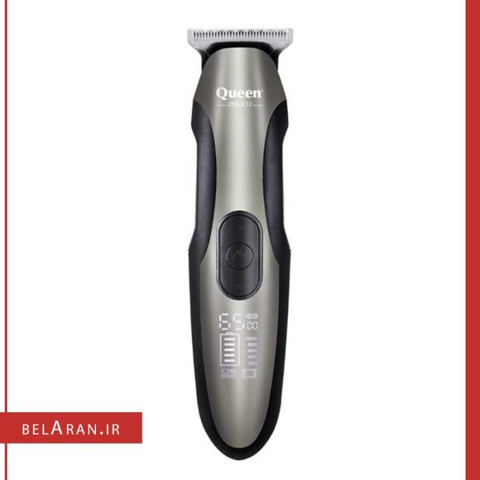 ماشین اصلاح تریمر شارژی کویین مدل hc008d-محصولات کویین-خرید لوازم آرایش اورجینال-بلاران Queen HC008D Zero Cut Salon Expert Hair Trimmer belaran