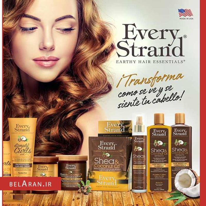 محصولات اوری استرند- خرید لوازم آرایش اورجینال-بلاران Every strand deep moisture shampoo with shea & Coconut oil belaran