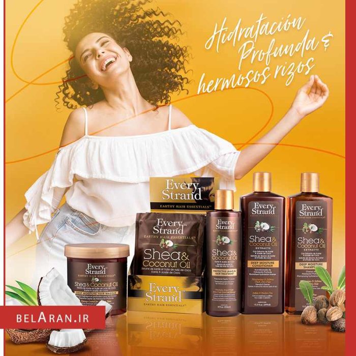 محصولات اوری استرند- خرید لوازم آرایش اورجینال-بلاران Every strand deep moisture shampoo with shea & Coconut oil belaran