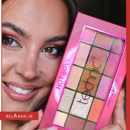 پالت سایه هات لاو تکنیک-محصولات تکنیک-خرید لوازم آرایش اورجینال-بلاران Technic 15 Color Eyeshadow Palette Hot Love belaran