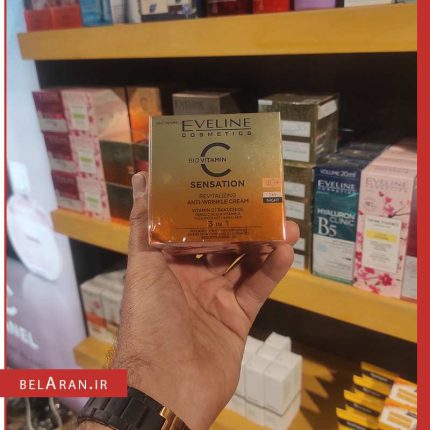 کرم جوانساز و ضد چروک اولاین-محصولات اولاین-خرید لوازم آرایش اورجینال-بلاران Eveline Cosmetics C Bio Vitamin SENSATION REVITALIZING ANTI WRINKLE CREAM Revitalizing 40+ Day / Night 50 m belaran