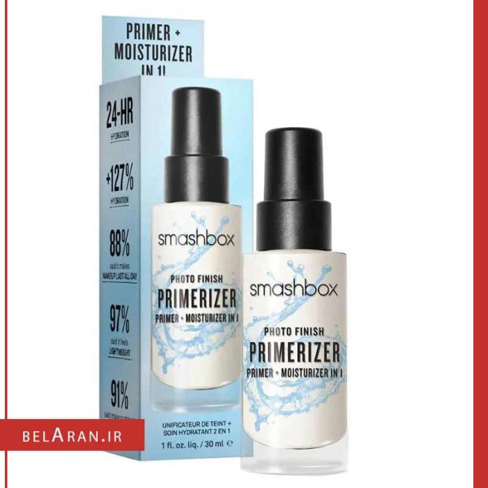 اسپری پرایمر اسمش باکس فوتو فینیش-خرید پرایمر اسمش باکس-محصولات اسمش باکس-خرید لوازم آرایش اورجینال-بلاران Smashbox Photo Finish Primerizer Primer Moisturizer In 1 belaran