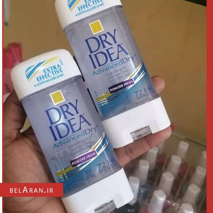 مام درای ایدیا ژله ای پاودر فرش-مام دئودورانت درای ایدیا-حرید مام درای ایدیا-محصولات درای ایدیا-خرید لوازم آرایش اورجینال-بلاران Dry Idea Antiperspirant & Deodorant Clear Gel Powder Fresh belaran